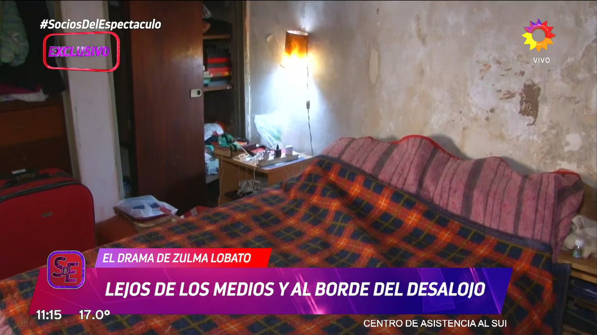 Zulma Lobato, sola y desesperada: está por ser desalojada. Zulma Lobato, sola y desesperada: está por ser desalojada.