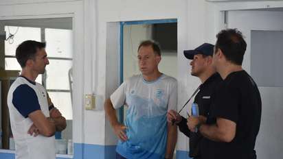 Visita de lujo en Atlético Rafaela: Marcelo Barovero ilusionó a los hinchas de La Crema