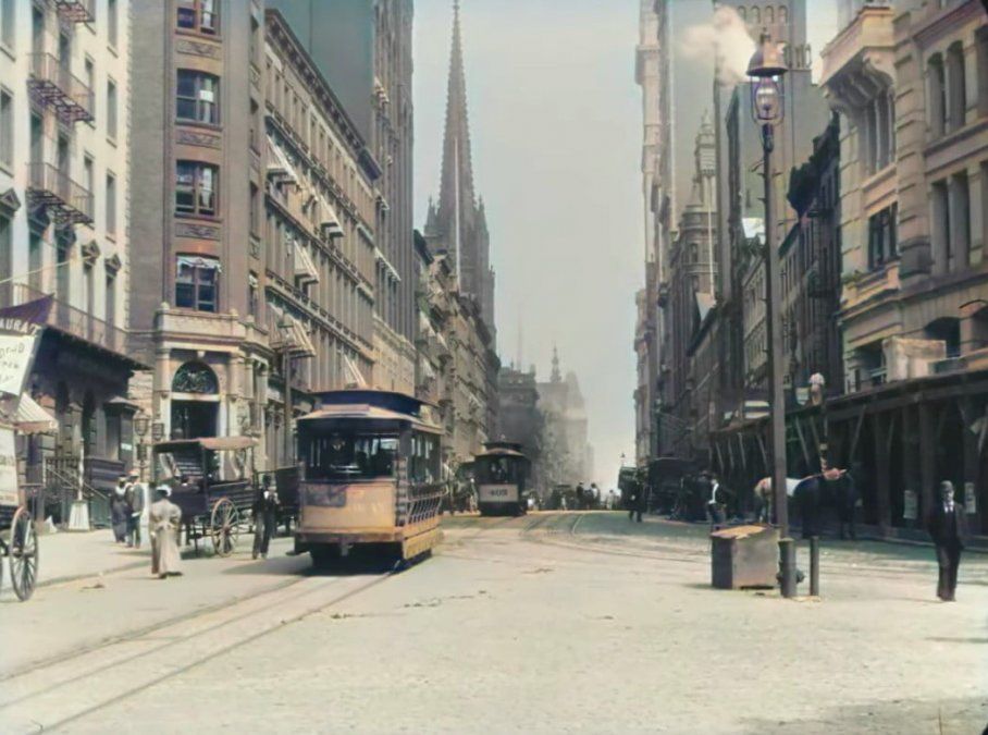 Una de las tomas registradas por los hermanos Lumiére a principios del siglo XX