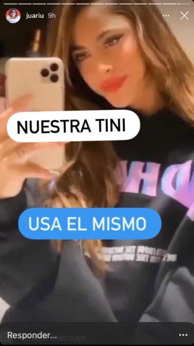 Tini Stoessel con el mismo buzo que Khea.