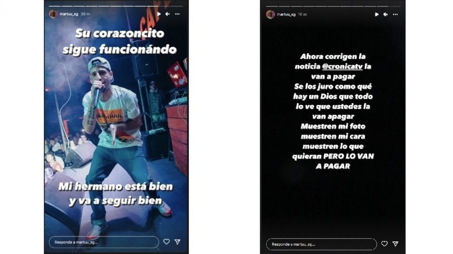 La hermana de El Noba desmintió la muerte del músico.