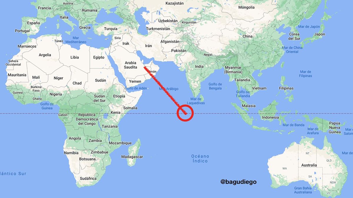 La caída del cohete chino.