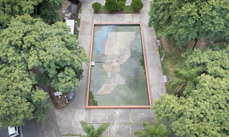 La fuente de la Plaza Colón.