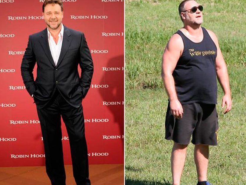 La actualidad de Russell Crowe y su irreconocible cuerpo