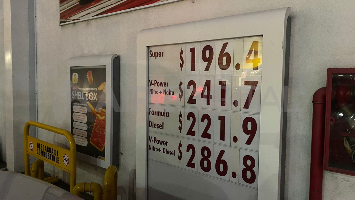 Shell actualizó los costos y el precio de la nafta súper a partir de hoy sale $196.40.