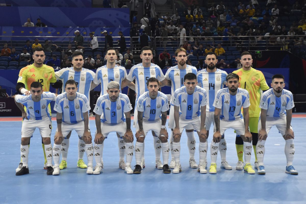 Argentina vs Brasil en la final del Mundial de Futsal.
