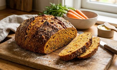 Pan de zanahoria en sartén: la receta con pocos ingredientes y que queda húmedo. Pan de zanahoria en sartén: la receta con pocos ingredientes y que queda húmedo.