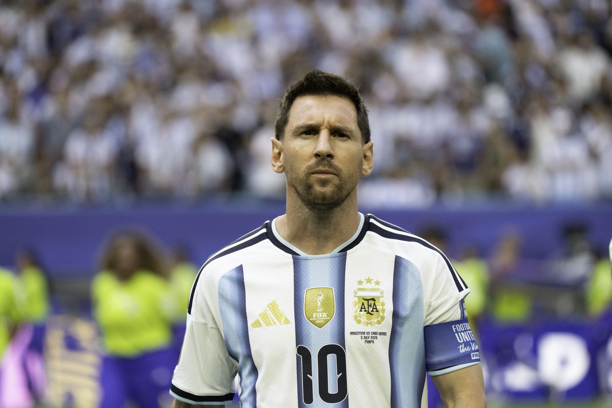 Lionel Messi, astro argentino, en el partido ante Cabo Verde.&nbsp;