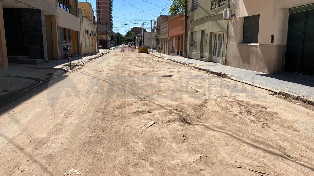 Así se encuentra calle Jujuy