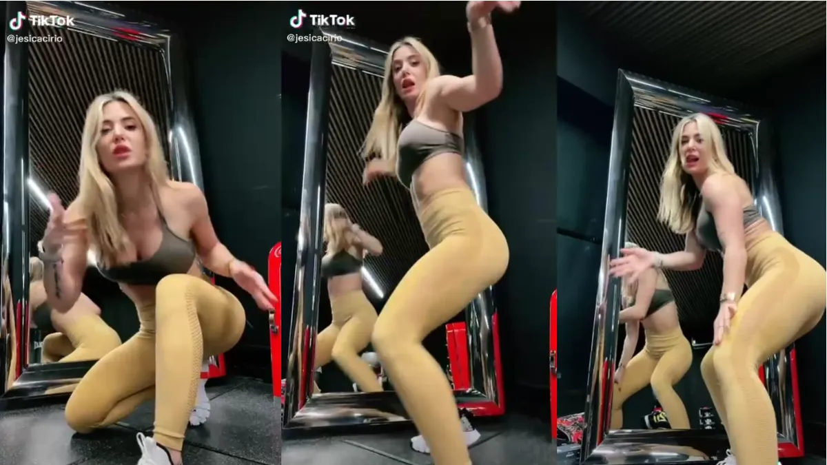 Jesica Cirio compartió un video bailando al ritmo del artista del que habla el país en su cuenta de TikTok.