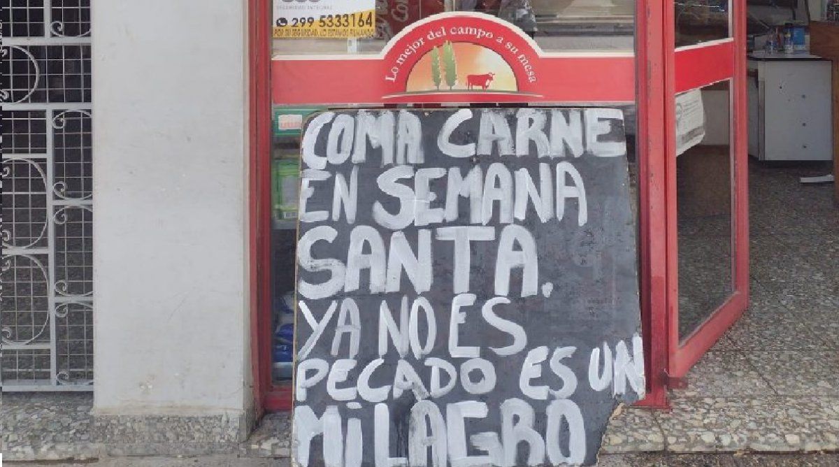 Una carnicería de Río Negro se hizo viral debido a sus bromas por la inflación