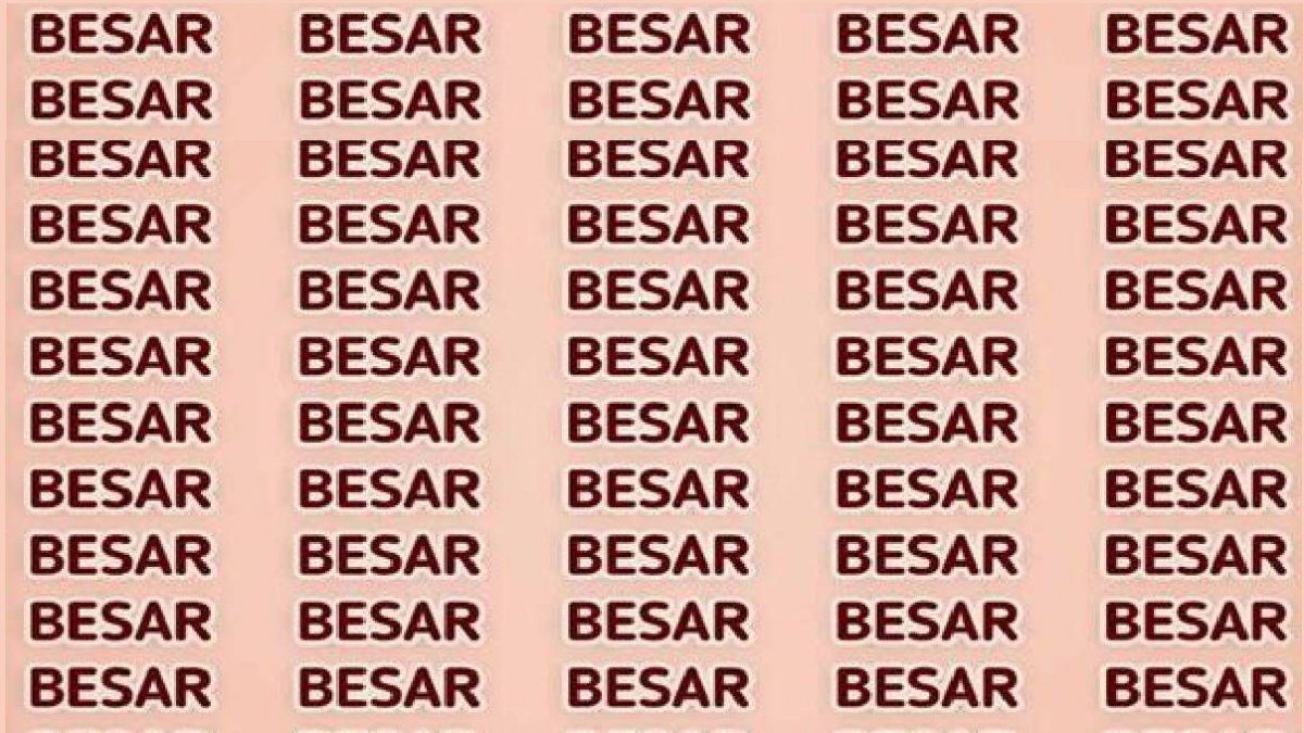 Reto viral para detallistas: encontrá la palabra pesar en menos de 15 segundos