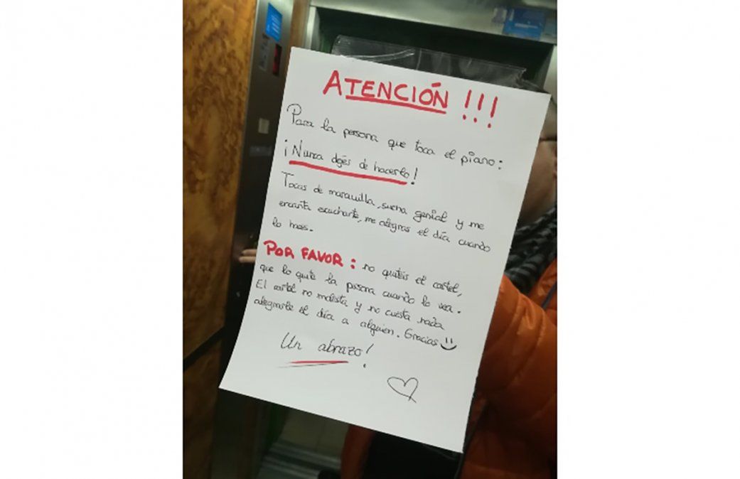 Le dejó un cartel a su vecino y se hizo viral: Para la persona que toca