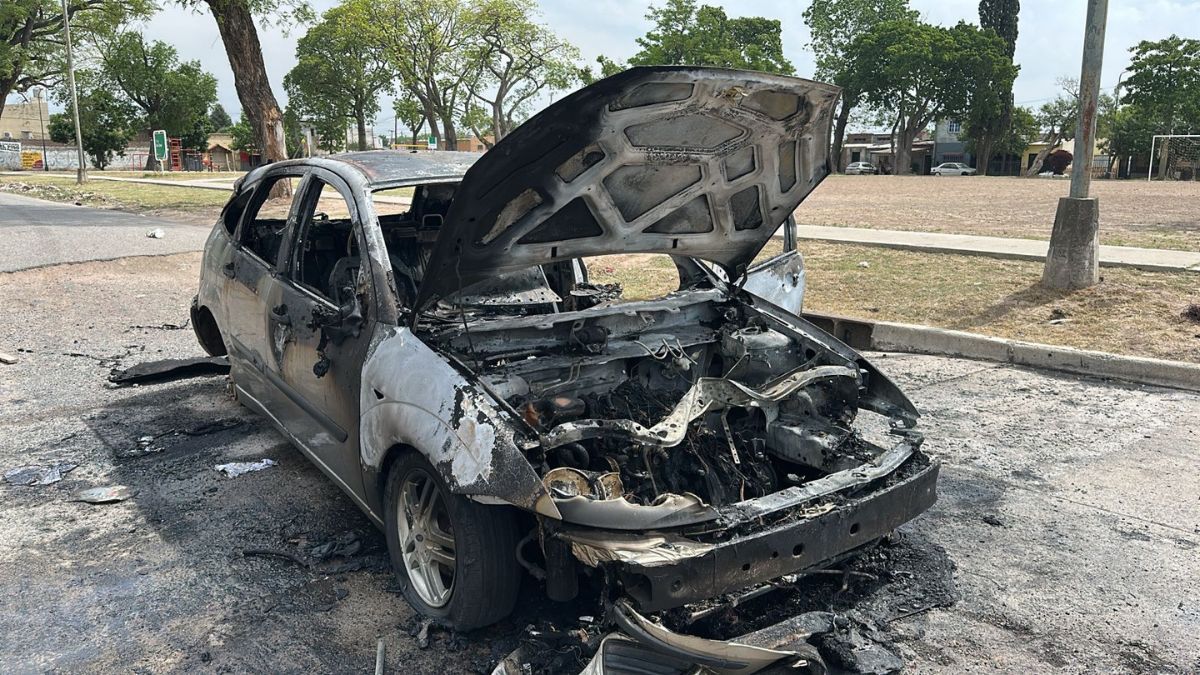 Así quedó el coche