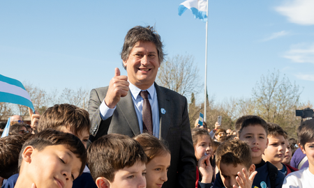 Roly Santacroce, intendente de Funes. Roly Santacroce, intendente de Funes.