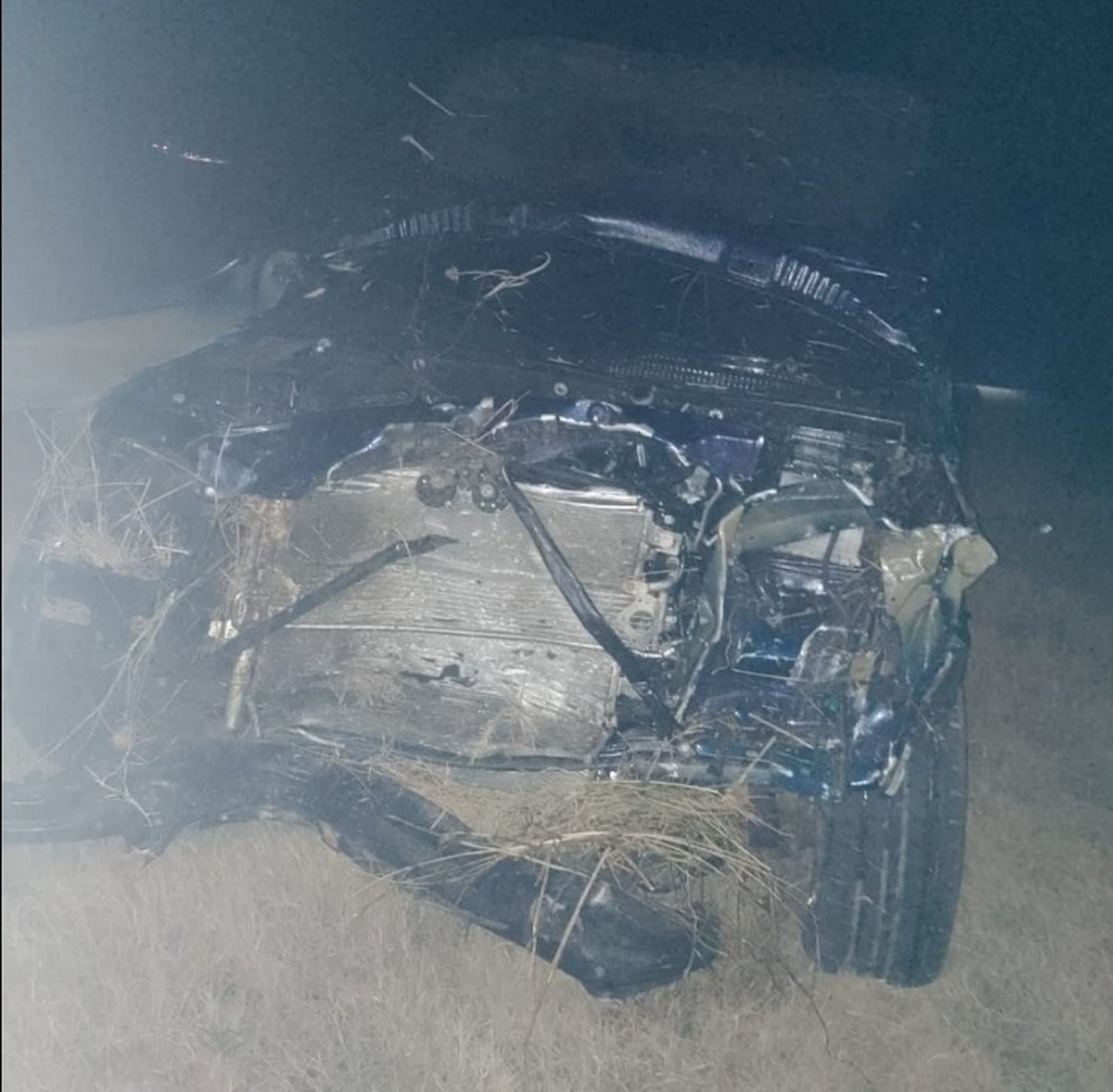 El accidente fue a la altura del kilómetro 104 de la autopista Santa Fe - Rosario El accidente fue a la altura del kilómetro 104 de la autopista Santa Fe - Rosario