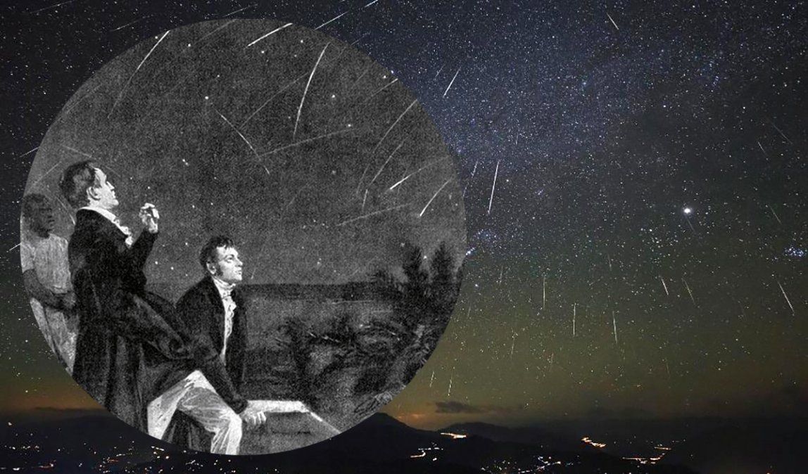 El primer hombre que registró una lluvia de estrellas: Caían miles por horas