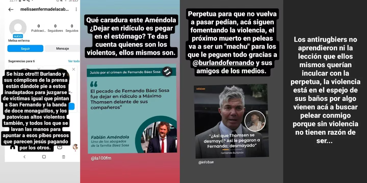 Los posteos de la novia de Máximo Thomsen.