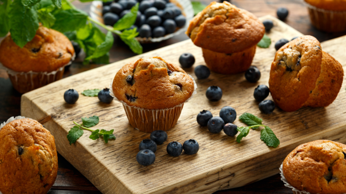 Muffins de arándanos:&nbsp; la receta más fácil y rica de Osvaldo Gross para hacer en casa.