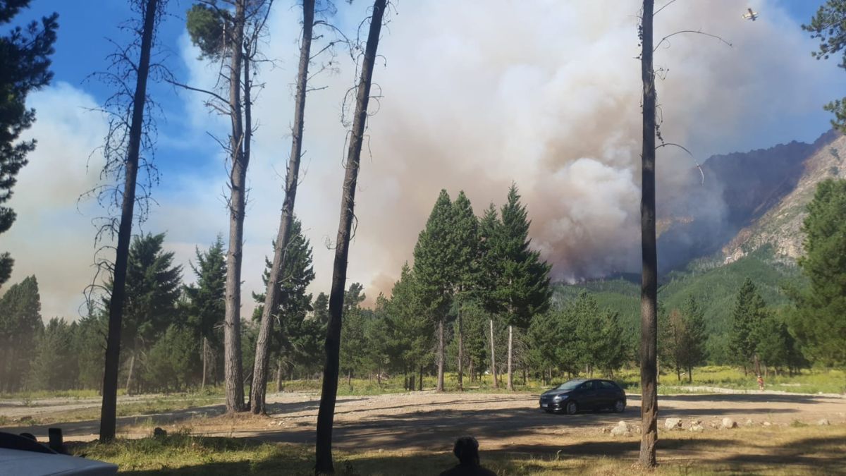  El incendio comenzó a propagarse con rapidez y el fuego avanzó hacia los sectores donde se encontraban los turistas. 