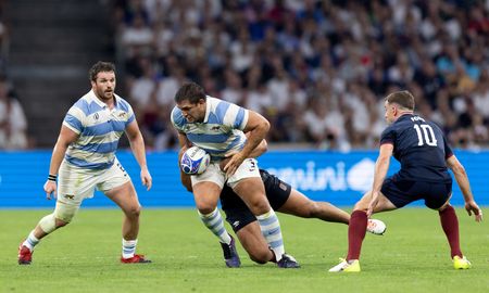 Los Pumas debutaron ante Inglaterra en el Mundial de Francia. Foto: Prensa UAR. Los Pumas debutaron ante Inglaterra en el Mundial de Francia. Foto: Prensa UAR.