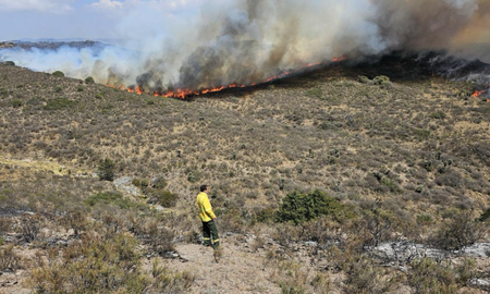 Brigadistas santafesinos contaron cómo enfrentan los incendios en Córdoba. Brigadistas santafesinos contaron cómo enfrentan los incendios en Córdoba.