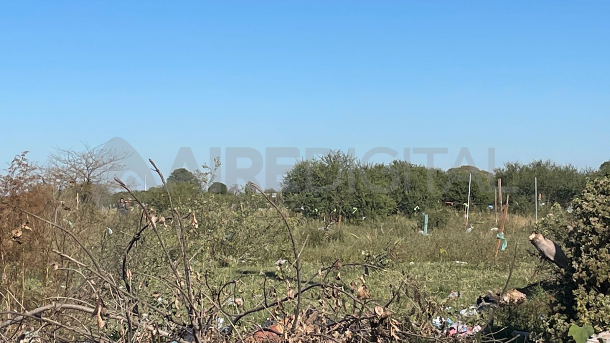 Las personas que llegaron para demarcar los lotes se retiraban este lunes al mediodía.