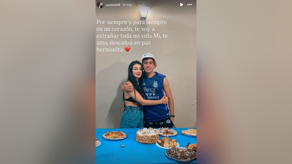 La despedida del hermano de la joven argentin hallada muerta en Estados Unidos en redes sociales. La despedida del hermano de la joven argentin hallada muerta en Estados Unidos en redes sociales.