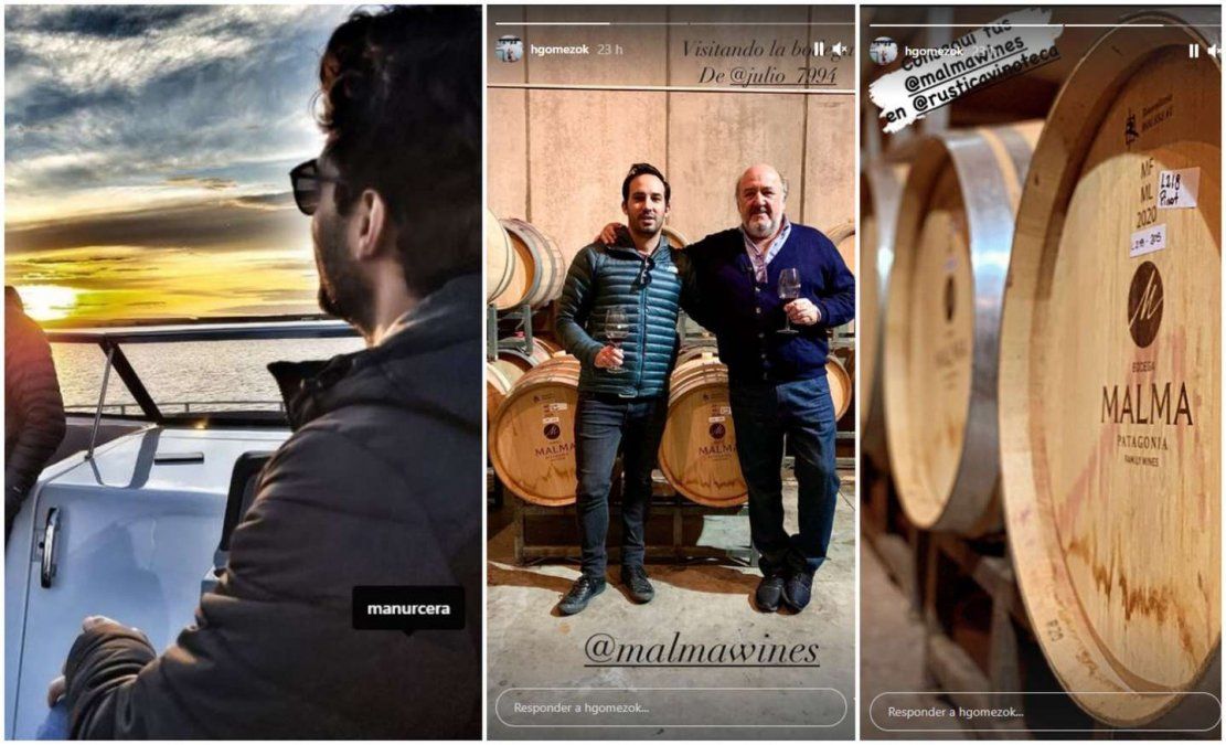 Nicole Neumann, José Manuel Urcera y sus publicaciones en redes sociales que confirmarían su romance.