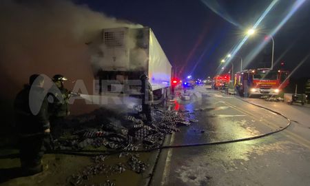 Sauce Viejo: se incendió la carga de un camión Sauce Viejo: se incendió la carga de un camión
