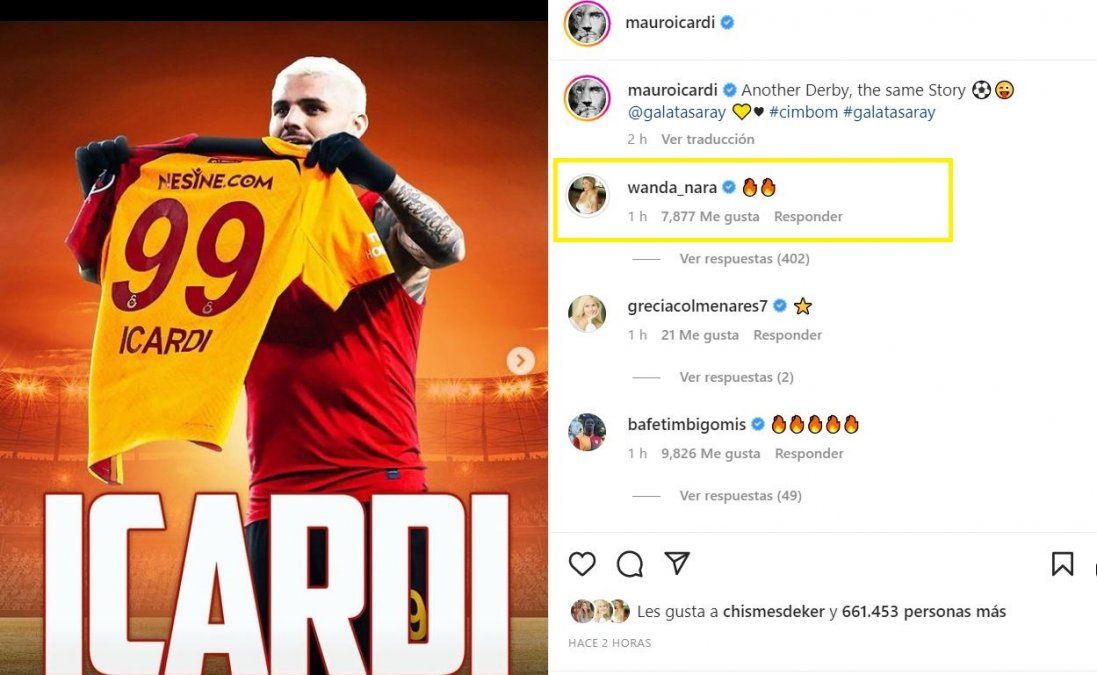 Wanda Nara le vive poniendo fueguitos a Mauro Icardi.