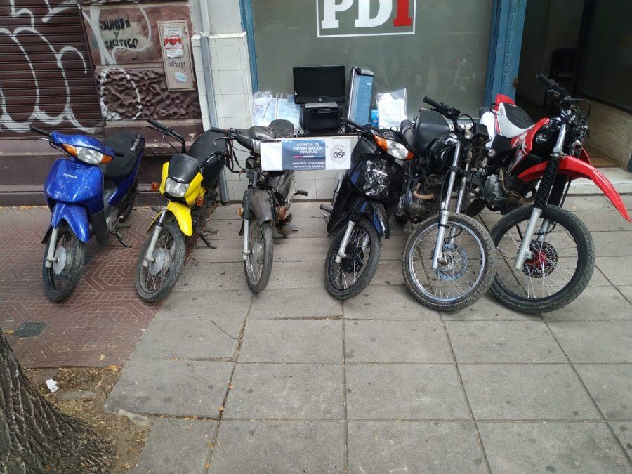 Motos secuestradas.&nbsp;