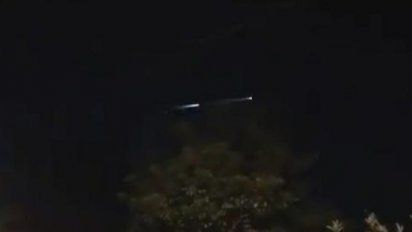 Los restos de un cohete chino iluminaron el cielo de Formosa