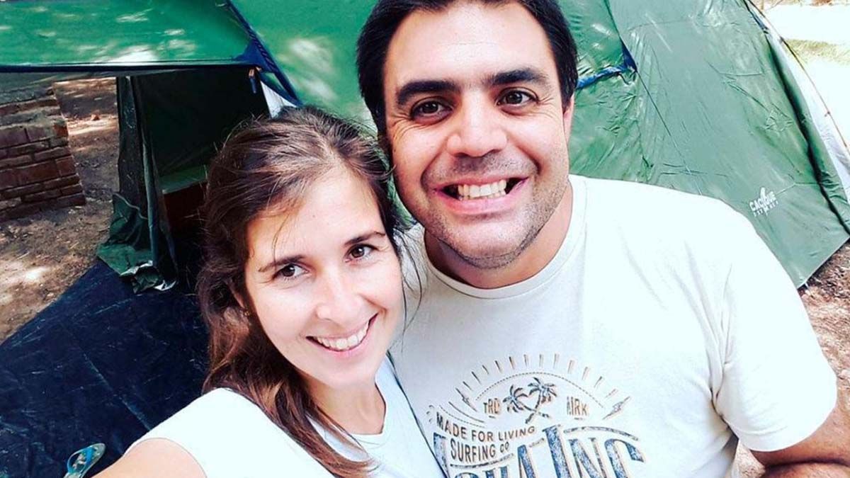 &nbsp;Laura Sirera junto al femicida, su esposo Mat&iacute;as Bernal Van Fuchs&nbsp;