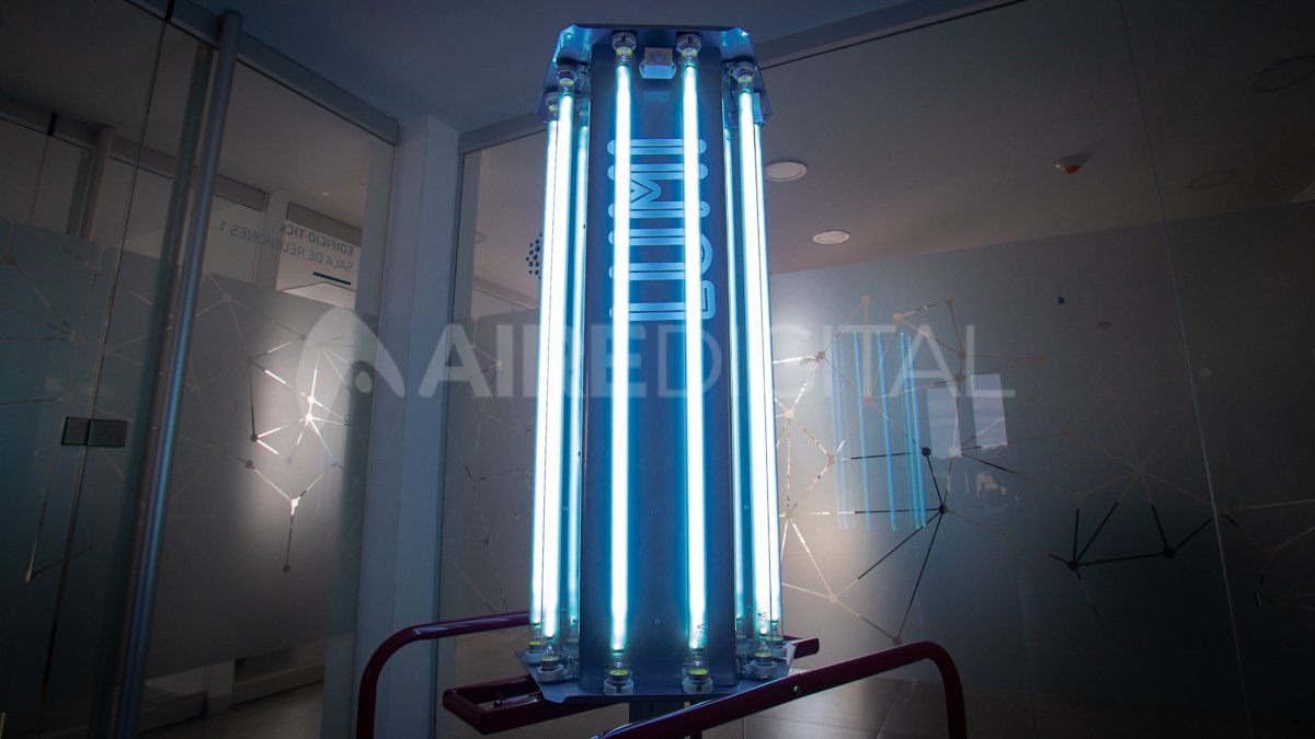 Lumi es un sistema de desinfección por luz ultravioleta germicida.