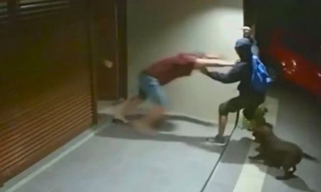 Un hombre protegió a su hijo y luchó contra un delincuente que intentó apuñalarlo durante un robo. Un hombre protegió a su hijo y luchó contra un delincuente que intentó apuñalarlo durante un robo.