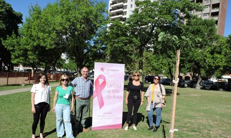 Mes de Concientización sobre el Cáncer de Mama: la caja se tiñó de rosa por segundo año consecutivo Mes de Concientización sobre el Cáncer de Mama: la caja se tiñó de rosa por segundo año consecutivo