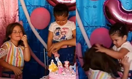 A un año del video viral de las hermanitas que se peleaban por apagar la vela de la torta: así están las nenas hoy A un año del video viral de las hermanitas que se peleaban por apagar la vela de la torta: así están las nenas hoy