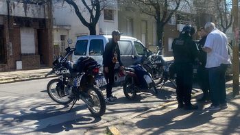 El accidente ocurrió en barrio Constituyentes este lunes al mediodía.