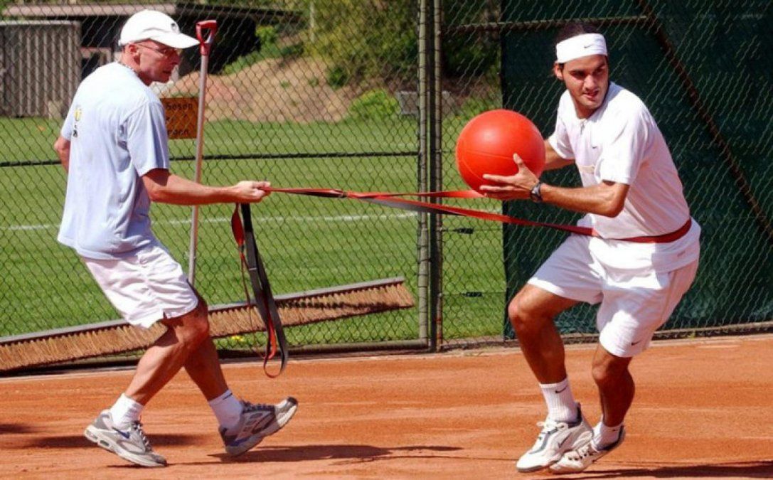 Pierre Paganini entrena a Roger Federer desde que el tenista tenía 14 años.