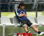 Messi, suplente frente a Alemania en el Mundial 2006. Messi, suplente frente a Alemania en el Mundial 2006.