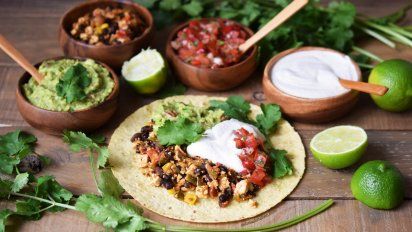 Fajitas vegetarianas con guacamole, la receta clave para un almuerzo práctico y saludable
