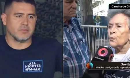 Una abuela hincha de Gimnasia contó cómo Riquelme la ayudó a salir del estadio Una abuela hincha de Gimnasia contó cómo Riquelme la ayudó a salir del estadio