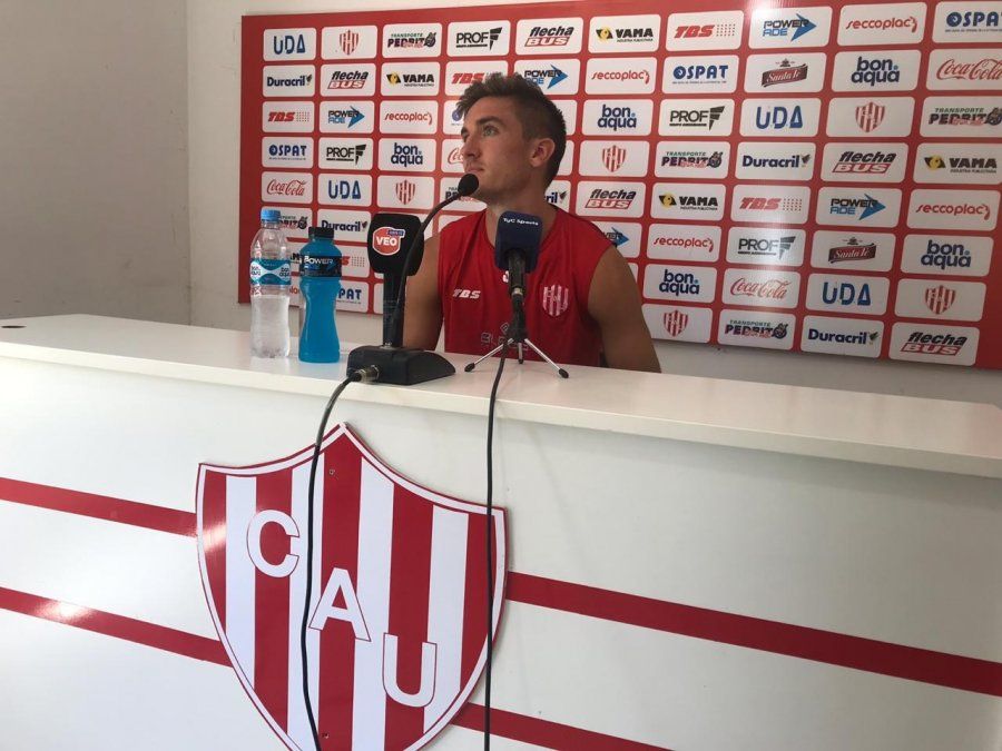 Mauro Pittón, jugador de Unión. Mauro Pittón, jugador de Unión.