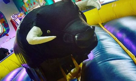 El toro se encontraba en el salón de eventos en el que se realizan cumpleaños de niños. El toro se encontraba en el salón de eventos en el que se realizan cumpleaños de niños.