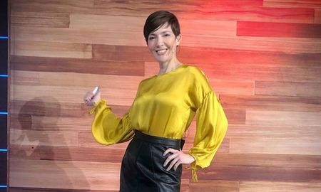 Cristina Pérez, periodista de Telefé. Cristina Pérez, periodista de Telefé.