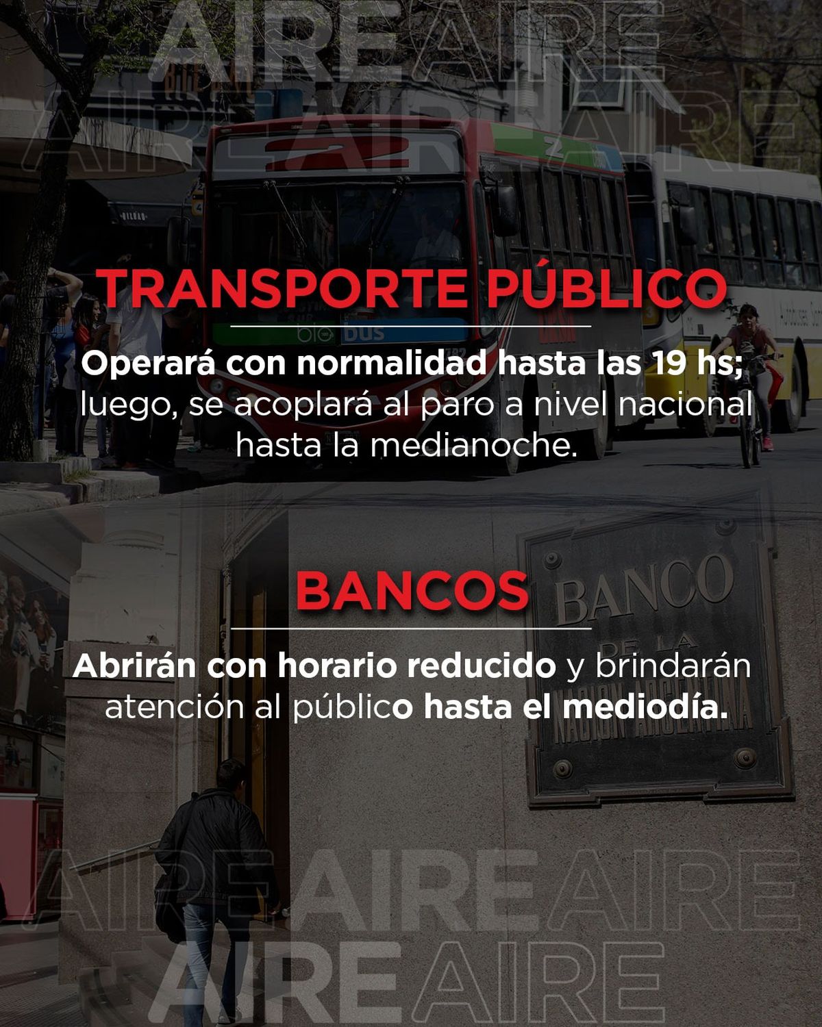 Paro general del 24 de enero: una por una, todas las actividades que se verán afectadas en Santa Fe. Paro general del 24 de enero: una por una, todas las actividades que se verán afectadas en Santa Fe.