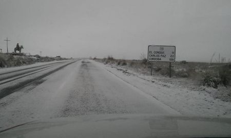 Córdoba: nevó en las Altas Cumbres y se espera mucho frío durante todo el día