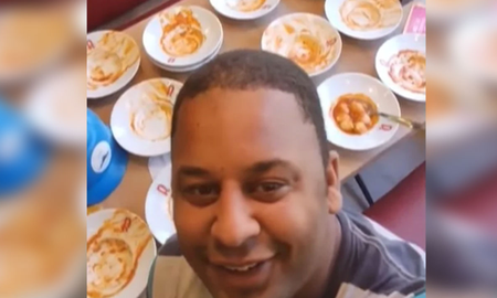 Comió 15 platos de pasta, pidió ocho más y lo echaron del restaurante: Eso no se hace Comió 15 platos de pasta, pidió ocho más y lo echaron del restaurante: Eso no se hace