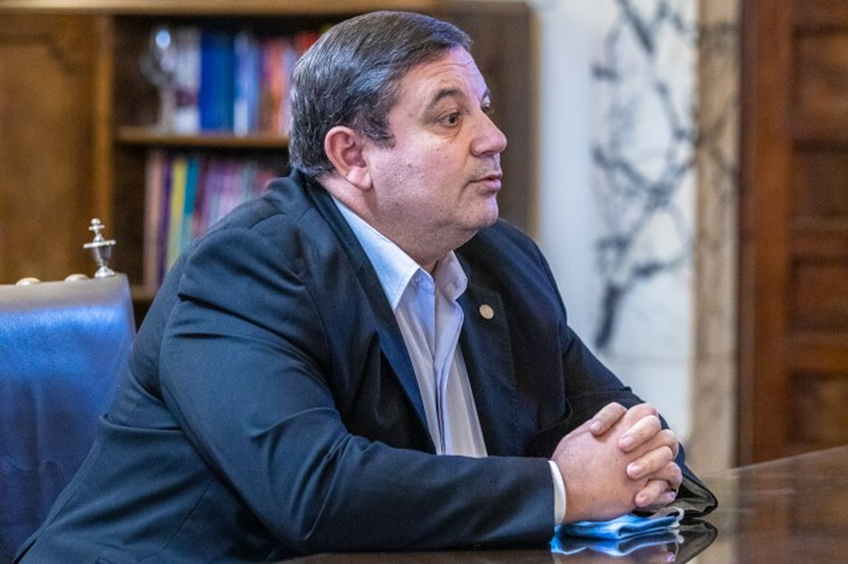 El rector de la Universidad Nacional del Litoral (UNL), Enrique Mammarella.